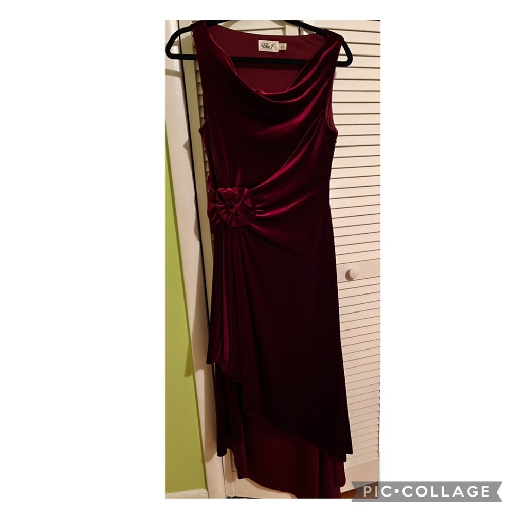 Eliza J velvet dress